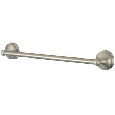 Kingston Brass Vintage 18" Towel Bar, Brushed Nickel BA1162SN